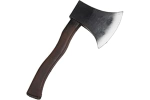 JOKESHOP Realistic Small Axe Toy Hatchet Prop Weapon 26cm Halloween Lumberjack Fancy Dress