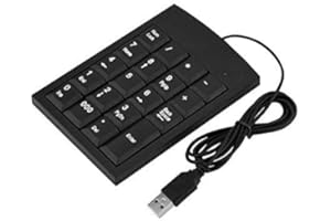 ‎MAVIS LAVEN Mavis Laven USB Numeric Keypad, Portable Mini USB Numeric Keypad Keyboard for Laptop Desktop Computer etc