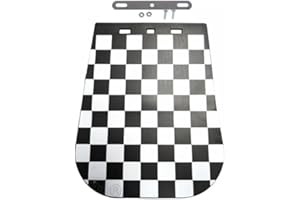 STREETPARTS24 Spritzlappen Schutzblech Gummi Flagge Groß passend für Zündapp Hercules Kreidler Simson Sachs Vespa Piaggio Mofa Moped Mokick Spritzschutz Schmutzfänger Schmutzlappen