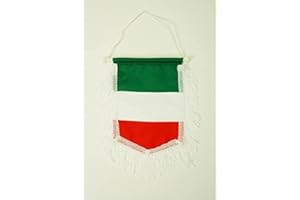 AZ FLAG - Pennant Italy - 15 x 10 cm - Italian Mini Flag 10 x 15 cm - Car Pennant Special Car