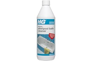 HG Hygienic Whirlpool Bath Cleaner, Naturally Formulated Jetted Bath Spa & Hot Tub Cleaner, Effective Jacuzzi Bath Cleaner, Removes Scale Grease, Soap, Oil & Odours - 1L