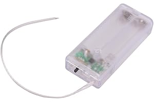 SWITCH ELECTRONICS AA x 2 Enclosed Battery Holder (Clear Case)