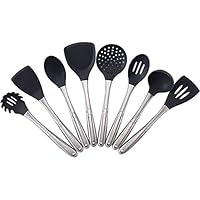 Utensilios de cocina de acero inoxidable, cocina de acero inoxidable, 8 piezas, set