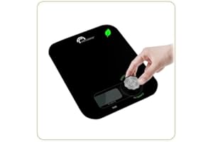 LITTLE BALANCE 8197 Kinetic Flower Noire, Balance de cuisine sans pile, 5 kg, Noire