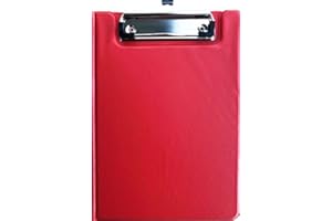 ‎SCHOOL-MAXX Klemmmappe, Klemmbrett mit Deckel (Rot, A5)