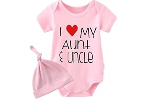 culbutomind Śpioszki dla dzieci z krótkim rękawem, prezent na narodziny dziecka, dla chłopców, dziewczynek, bliźniaków, z kapeluszem