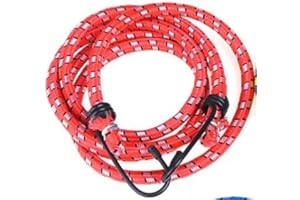 Saraoriginalshop Set 2 Pezzi Corde Elastiche con Ganci di sicurezza Lunghezza 1 metro colori assortiti Molle Tenditori Funi