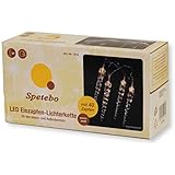 Spetebo - Cristalli di ghiaccio LED, 40 ghiaccioli, a a luce bianca calda