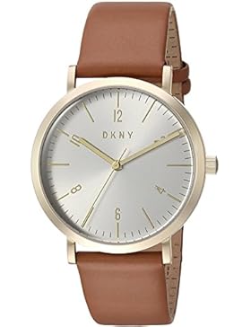 DKNY DAMEN-ARMBANDUHR 36MM ARMBAND KALBSLEDER GEHÄUSE EDELSTAHL QUARZ NY2613