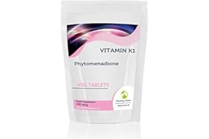 Vitamin K1 100mcg Phytomenadione 120 Vegetarian Tablets Pills Health Food Supplements Nutrition HEALTHY MOOD