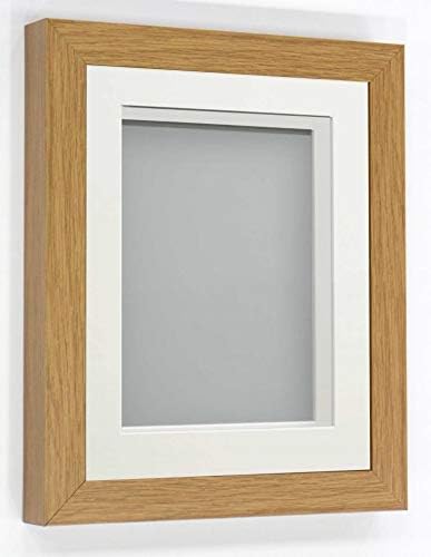 Rickman Box Frame Beech with Off-White Mount, 12x10 for 10x8 inch