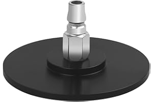 EBIEFLY Large Suction Cup Base Adapter for Vac-U-Lock Machine Air Connector Device Attachments Accessory Gift 12cm/4.7in Diameter (Black)