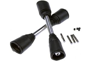 smTSRC Drive Shaft bones 9MM With Axle Boot fit 1/5 HPI ROVAN KM baja 5B 5T 5SC RC Car PARTS (Black)