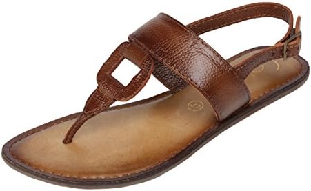 Catwalk Tan Flat Sandals