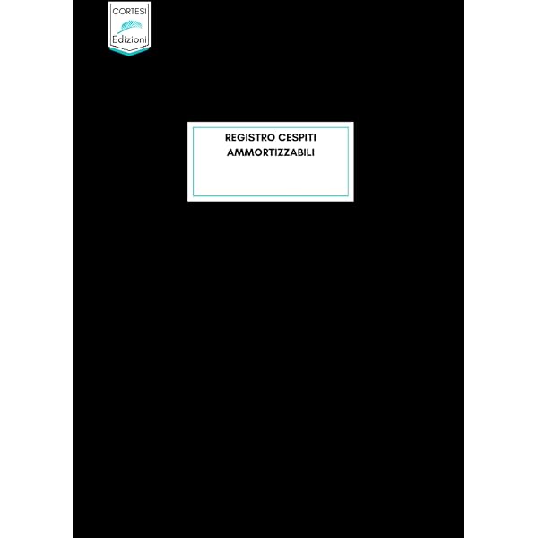 Registro Cespiti Ammortizzabili - 93 Pagine Numerate - Formato 31x24,5 Cm - Per Contabilit&agrave; Aziendale