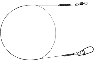 Spro Matt Black Leader 1x1 Titanium – Sale da spinning per pesca a spinning, in titanio per pesca a spinning, scomparto per pesci predatori e luccio