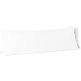 Amazon Basics Long Body Pillow, Hypoallergenic Microfiber Cushion for Pregnancy and Maternity, Sleeping Side Hugging, Back an
