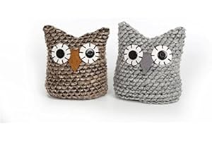 SIFCON INTERNATIONAL PLC Briefbeschwerer Eule, gestrickt, Braun