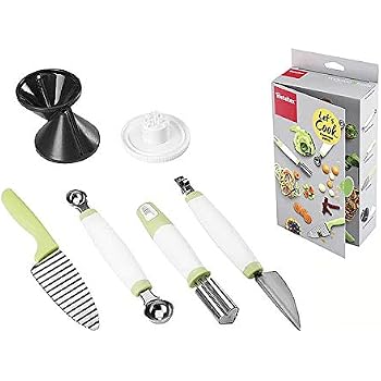 12-teiliges Schälmesser-Set – Edelstahl, 3 Zoll (7,6 Cm) Klinge, Ergonomischer Grüner Griff