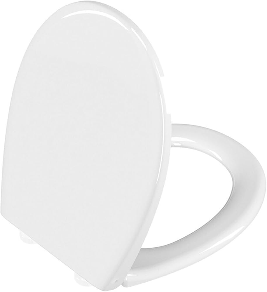 VitrA S20 Round 109-003-909 Universal Klozet Kapağı, Yavaş Kapanır, Kolay Çıkabilir, Beyaz