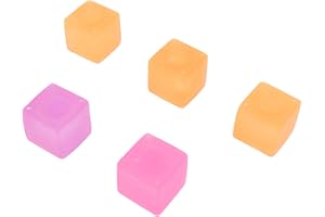 Zunate 5 St Squishy Kub Leksaker 1,38 Tum TPR Stress | Ångest lugnande hjälpmedel, stretchig tvättbar textur, fokusförstärkare leksak, klassrumsbelöningsfidget