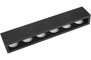 HERCHR Soporte para vasos de chupito, bandeja de madera para vasos de chupito, estante de exhibición para cerveza, vino, bebidas, taza, 6 agujeros, negro, perfecto para fiestas, bares, clubes(Straight)