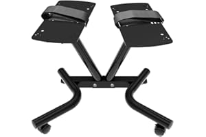 ATIVAFIT Adjustable Dumbbell Stand Fitness Dial Dumbbell Rack with Adjustable Belt for Home Gym Set