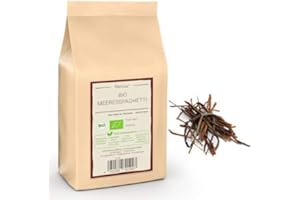 KAMELUR 100g di spaghetti di mare BIO (Himanthalia Elongata) interi - spaghetti alle alghe marine senza additivi, vegani e senza glutine - pasta alle alghe marine biologici in confezione biodegradabile