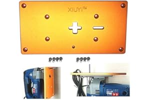 VIGAN Plaque d'insertion de Table de routeur de planche à rabat de scie sauteuse électrique pour bancs de travail de scie sauteuse