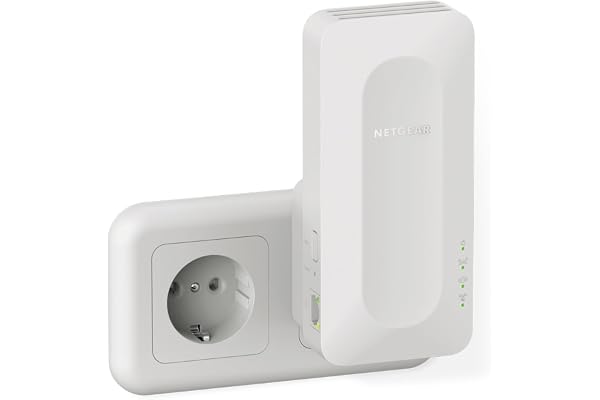 NETGEAR Répéteur WiFi 6 Mesh (EAX17), Amplificateur AX3000, Puissant Couvre jusqu'à 140 m², 3 Gbps, Extender Compatible Toutes Box, Booster, Garde Le même nom de réseau Actuel, Installation Facile