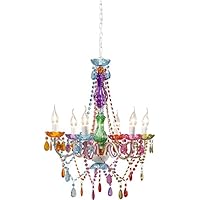 Kare 64305 Starlight Rainbow - Lámpara tipo araña (6 brazos, Bombillas no incluidas)