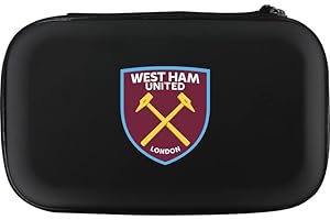 FOCO Officially Licensed West Ham United Football Club Hammers FC Dart Case Storage Wallet, Crest, Black (W573)