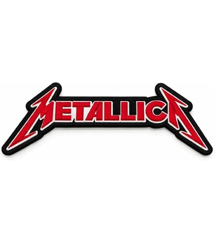 Patch Groupe Guns N' Roses Écriture Rouge 12x4.5 cm Rouge Écusson Thermocollant Hard Rock