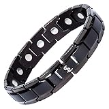 Smarter LifeStyle Elegant Titanium Magnetic Bracelet (Black)