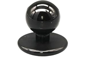 BOTIBOTON SL Bottone della giacca da cuoco - Giacca da cuoco - 25 unità - RICAMBI - Prodotto e spedito dalla Spagna (Nero)