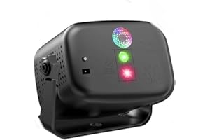 TARGETONE Luz de discoteca Luz de fiesta Discoteca controlada por voz Mini luz LED de escenario con mando a distancia Luz estroboscópica RGB con 60 efectos de luz para discotecas Fiestas infantiles Cumpleaños