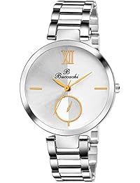 Buccachi Analogue White Round Dial Watch for Women's (B-L1044-WT-CH)