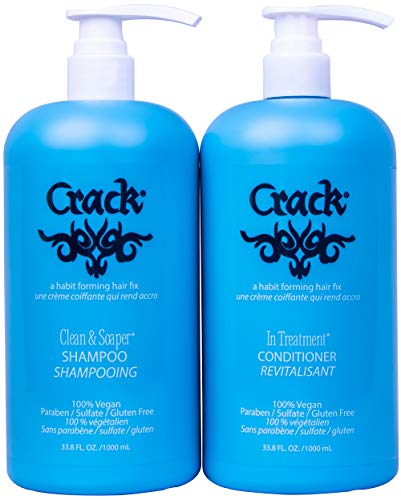 CRACK CLEAN & SOAPER SHAMPOO & IN TREATMENT CONDITIONER 33.8 OZ PUMP INCLUDED