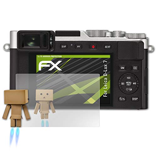 atFoliX Screen Protection for Leica D-Lux 7 Mirror Screen Protection - FX-Mirror Protector Film with mirror effect