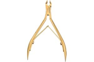 ‎TWEEZERMAN TWEEZERMAN Nagelhautzange Ultra Precision (Präzisionsspitzen für präzise Entfernung von Nagelhaut, rostfreier Edelstahl), Gold