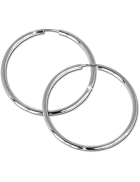 SilberDream Creole Simply 925 Sterling Silber 50mm Creolen Ohrringe SDO071