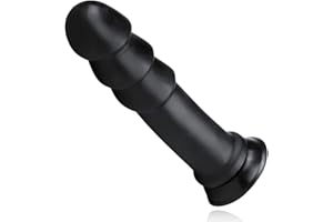 BUTTR Madbull Dildo de Boca (Ø 7,00 cm) Dildo Grande con Cabeza Acanalada y Ventosa Fuerte - Proporciona una Sensación Anal Ilena, Crestas Grandes, Base Ancha