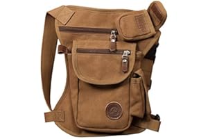 HEBETAG Torba na talię na zewnątrz płócienna torba na nogi dla mężczyzn kobiet podróż taktyczna motocykl rower jazda na rowerze piesze wycieczki kemping udo torba biodrowa na co dzień plecak na co dzień