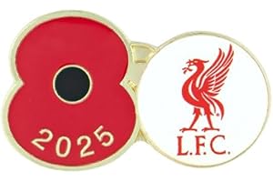 THE ROYAL BRITISH LEGION Official Royal British Legion Liverpool Poppy Football Pin 2025