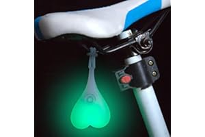 WORLDLY Heart Light, Silicone Ball Bike Tail Light, lumière d'urgence LED, lumière d'avertissement de Nuit, Lampe de siège de Location imperméable à l'eau la Nuit Egg, lumière Rouge