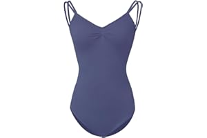 ROYAL SMEELA Maillot de Ballet para Mujer - Body del Danza con Tirantes - Traje y Baile Adulto - Elegante Leotardo sin Espalda Bailarina