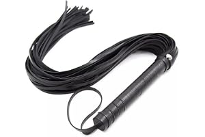 Handgjorda kläder piska, Anti Slip Riding Whip, Utsökt High-End läder piska, Svart mjuk läder piska, Rollspelande piska tillbehör