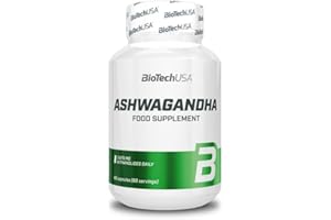BioTechUSA Ashwagandha | Extrait de racine d'ashwagandha gélules | Soutien immunitaire et soulagement du stress | 60 gélules