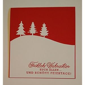 Weihnachtskarte Winterlandschaft (Stampin up)