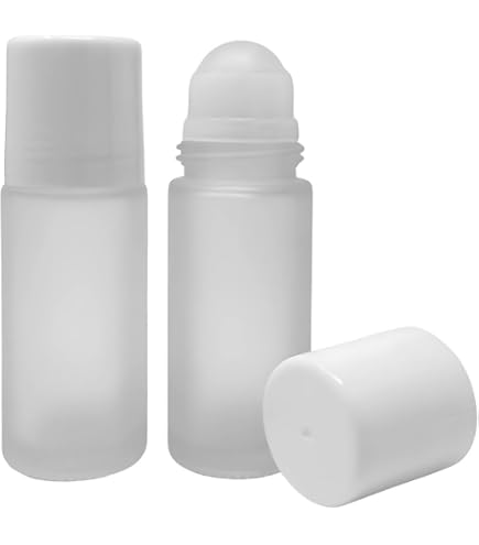Leere Roll-On Glasflaschen 30 Ml – Mit Rollerbällen, 6 Stück + Trichter, Für ätherische Öle, Parfüm, Lippenpflege